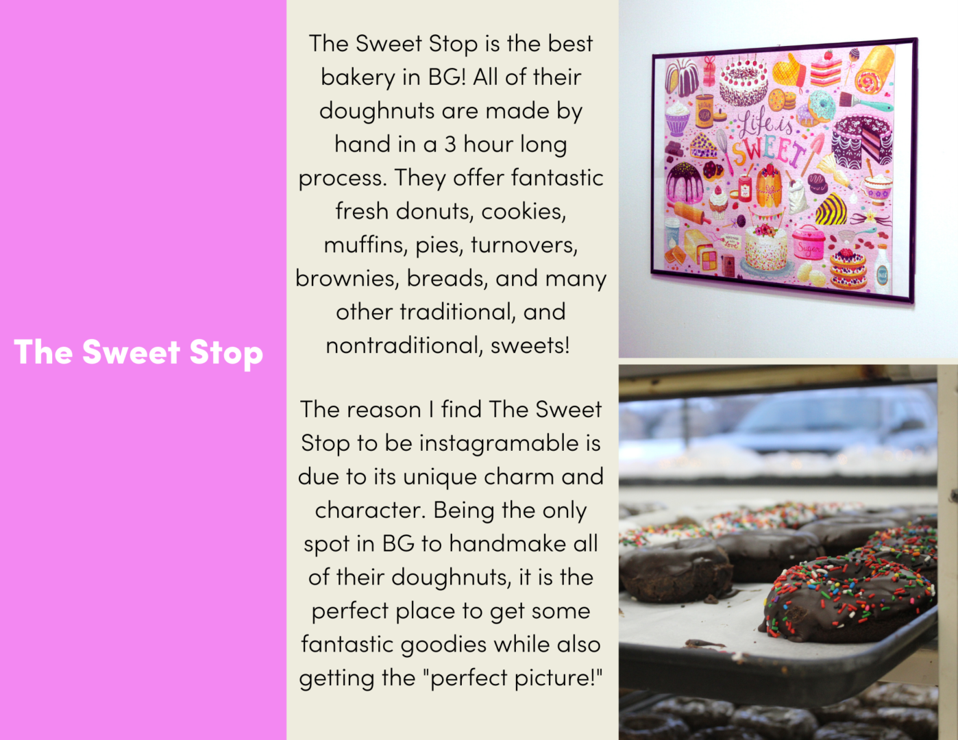 Instagramable Tour: The Sweet Stop