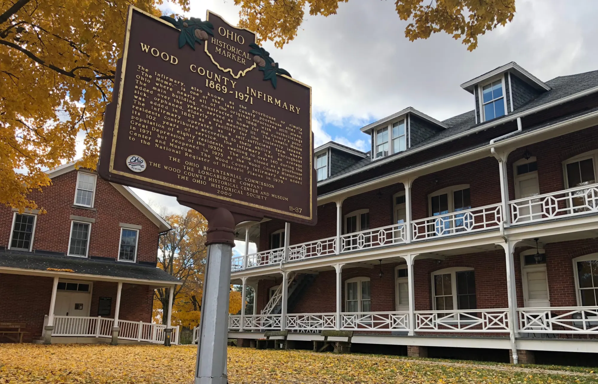 Wood County Museum Placard and Infirmary
