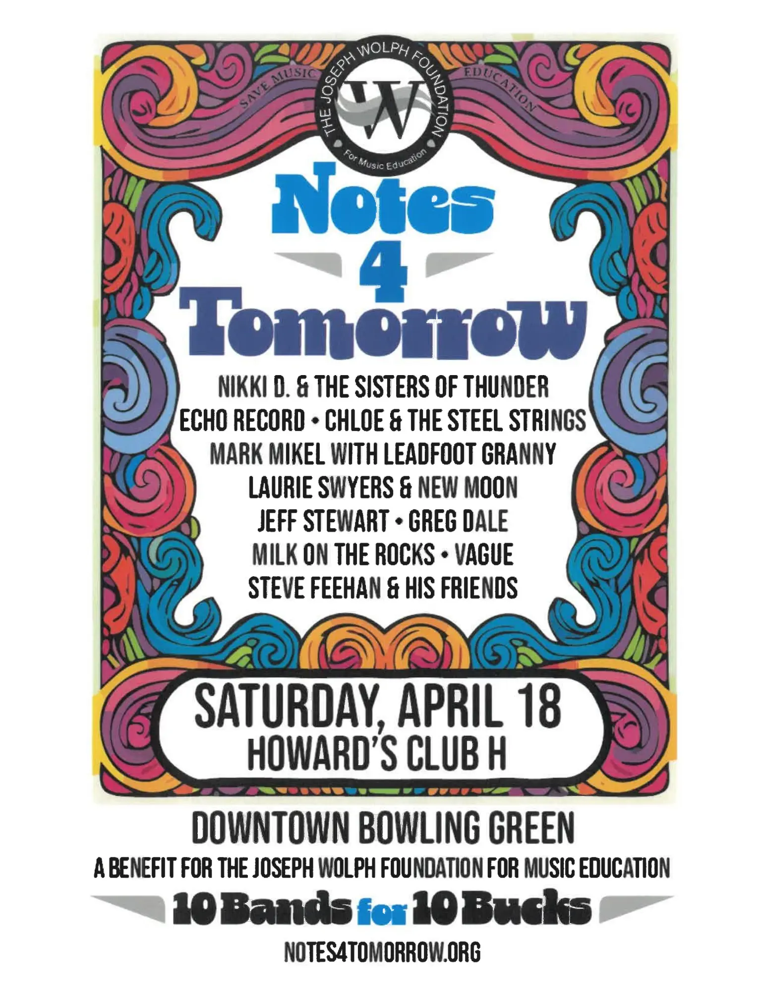 Notes 4 Tomorrow - Howards Club H