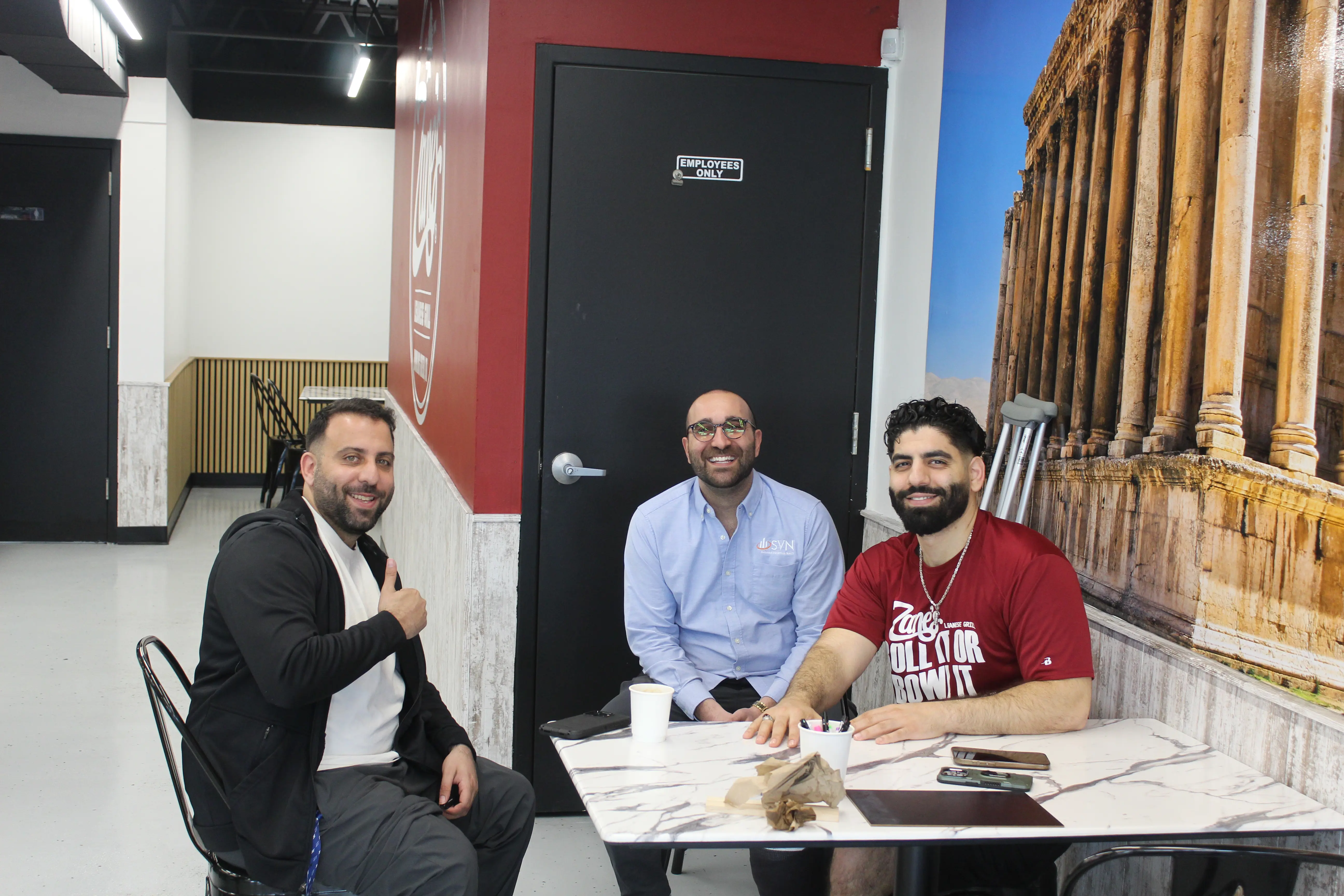 Zane's BG interior and owners